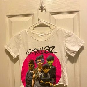 Gorillaz band crop top